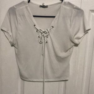 Charlotte Russe White crop top